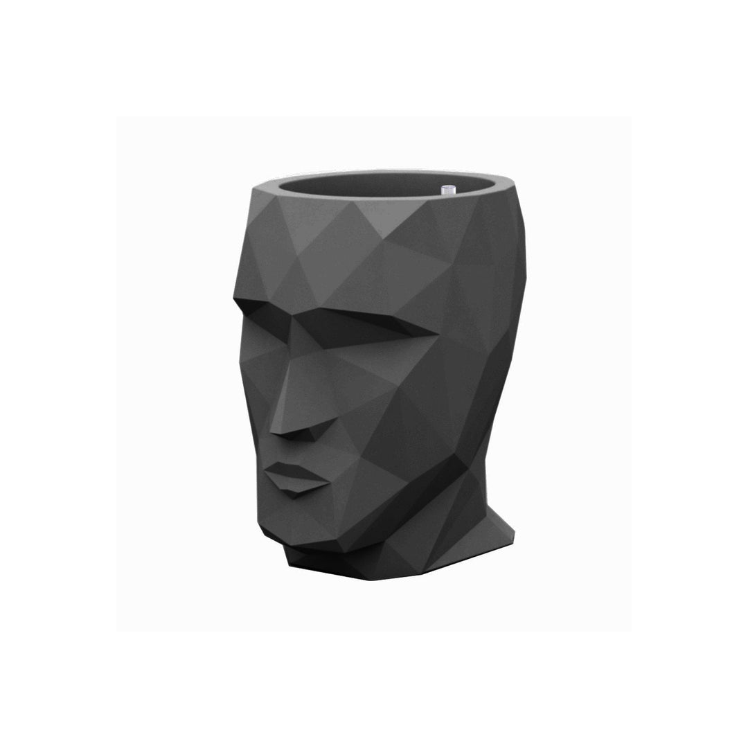 Adan Planter with Self-Watering System Outdoor Vondom Medium: 19.25 in width Anthracite