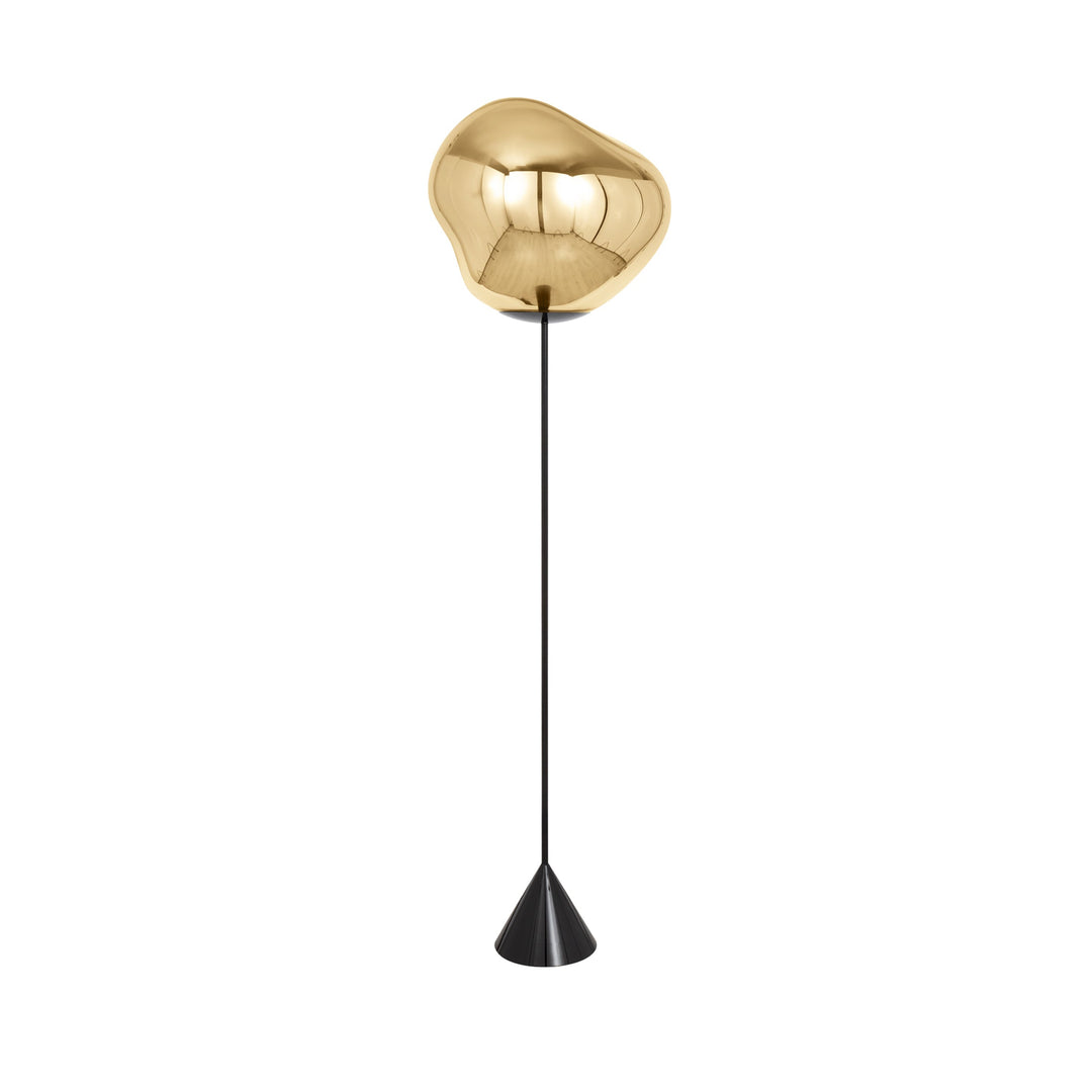 Melt Cone Slim LED Floor Lamp Floor Lamps Tom Dixon Gold