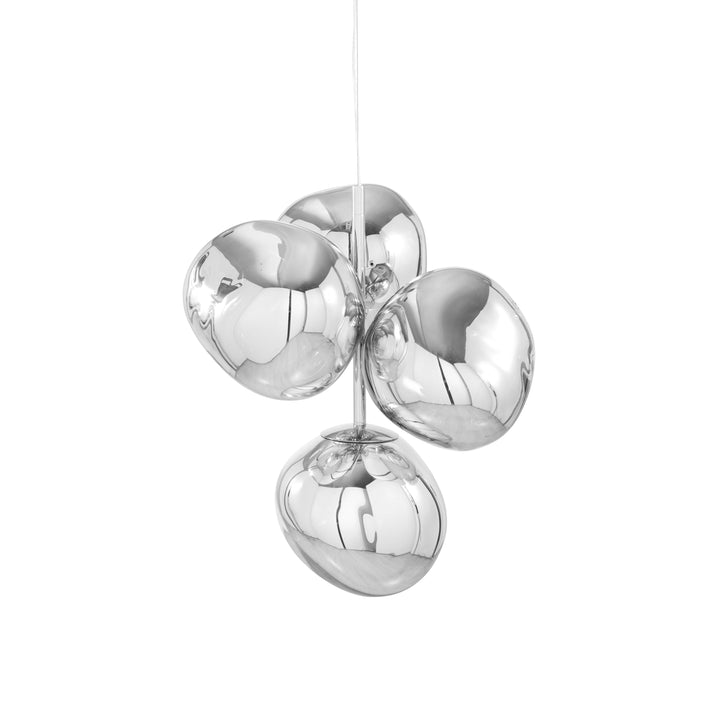 Melt Mini LED Chandelier Lighting Tom Dixon Silver