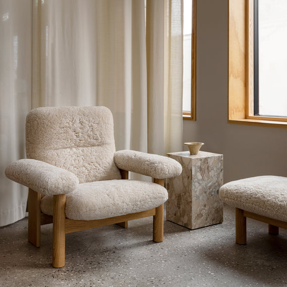 Brasilia Sheepskin Lounge Chair Chairs Audo Copenhagen