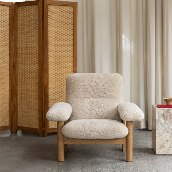 Brasilia Sheepskin Lounge Chair Chairs Audo Copenhagen