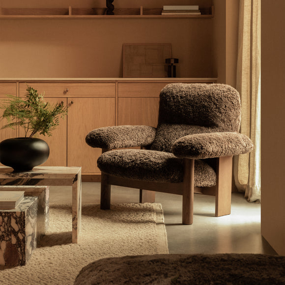 Brasilia Sheepskin Lounge Chair Chairs Audo Copenhagen