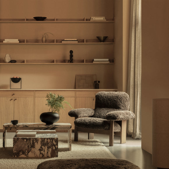 Brasilia Sheepskin Lounge Chair Chairs Audo Copenhagen
