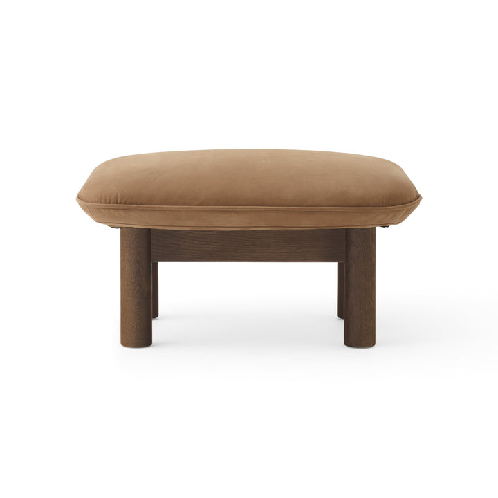 Brasilia Ottoman Ottomans Audo Copenhagen 21004 - Dunes Camel Dark Stained Oak