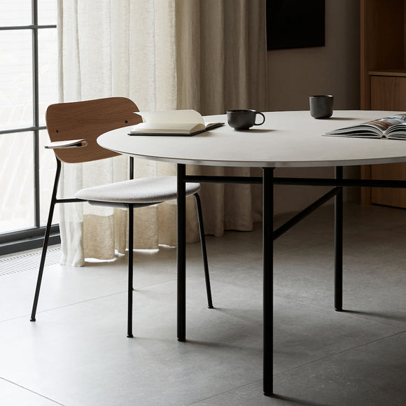 Co Seat Upholstered Dining Chair with Arms Chairs Audo Copenhagen