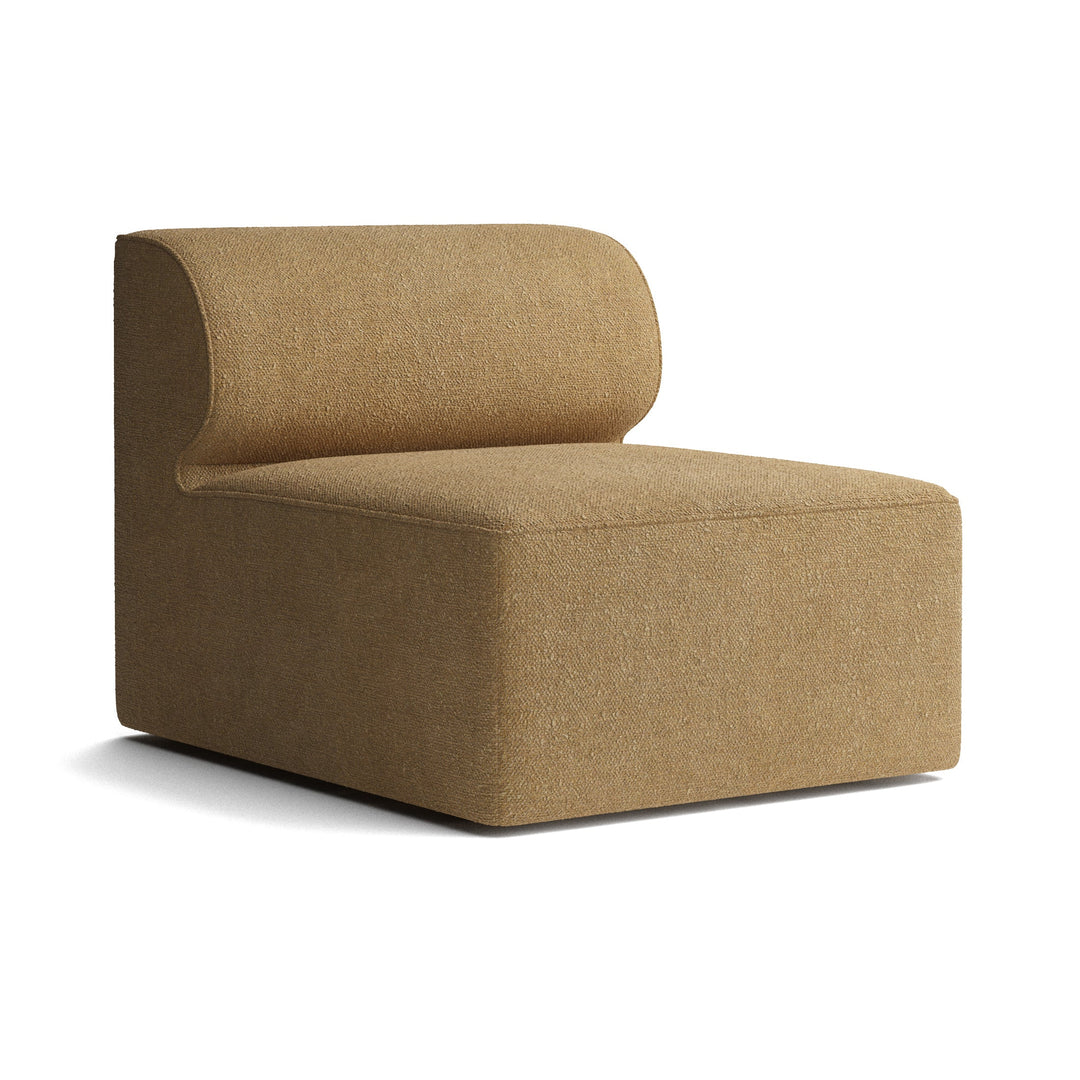 Eave Modular Sofa Middle Piece Armless Sectional Sofas Audo Copenhagen 06 - Boucle Gold Small: 33.9 in depth