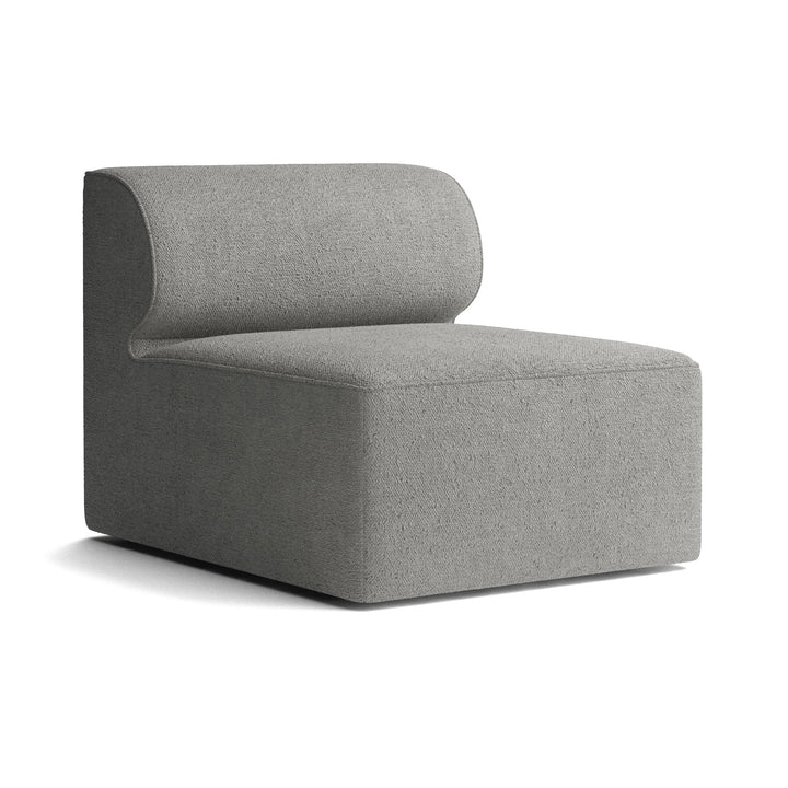 Eave Modular Sofa Middle Piece Armless Sectional Sofas Audo Copenhagen 16 - Boucle Dark Grey Small: 33.9 in depth
