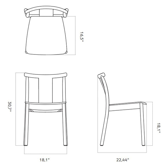 Merkur Dining Chair Chairs Audo Copenhagen
