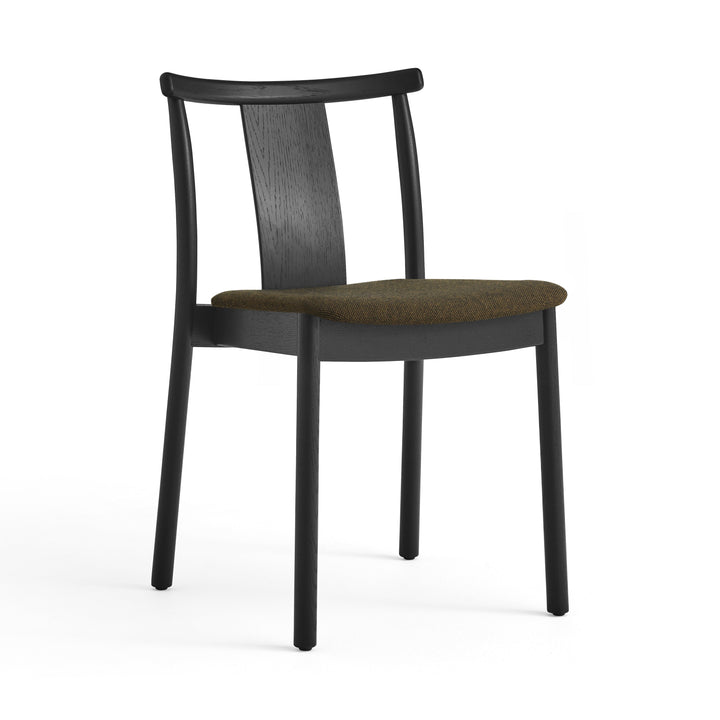 Merkur Upholstered Dining Chair Chairs Audo Copenhagen Black Painted Oak / Hallingdal 65 0370