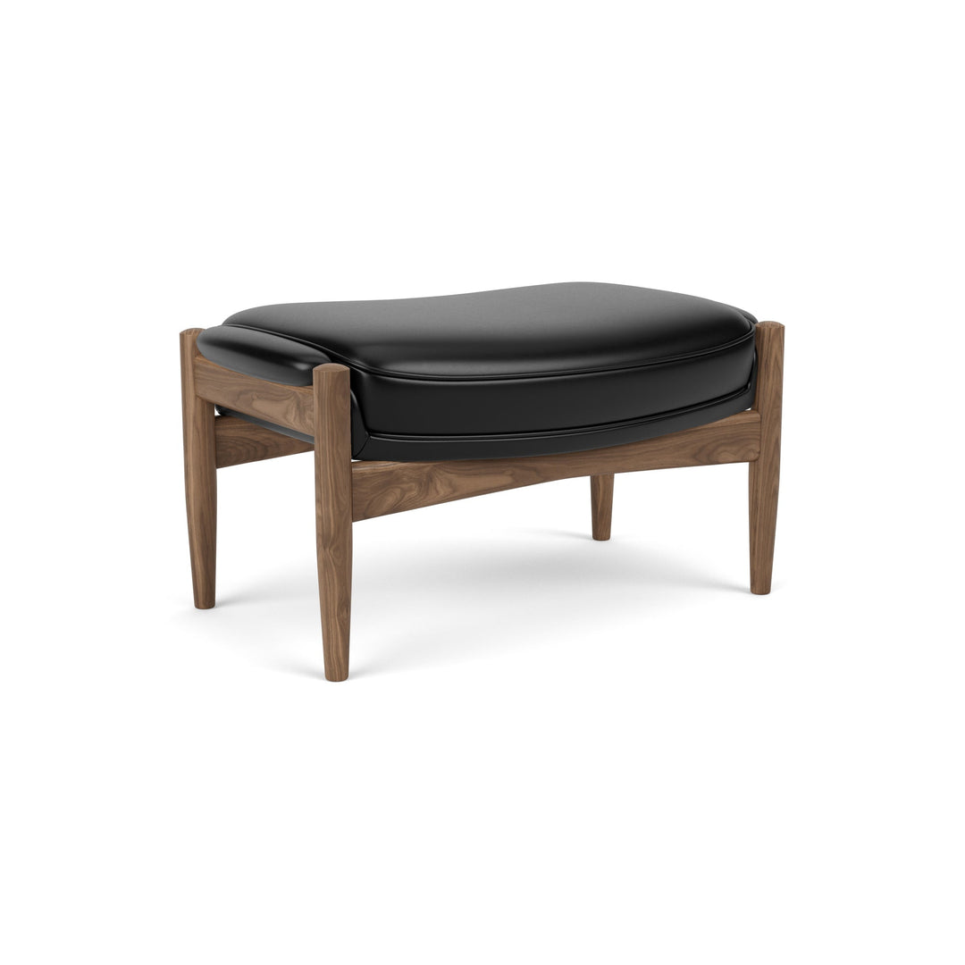 The Seal Ottoman Ottomans Audo Copenhagen Walnut / 0842 - Black Dakar