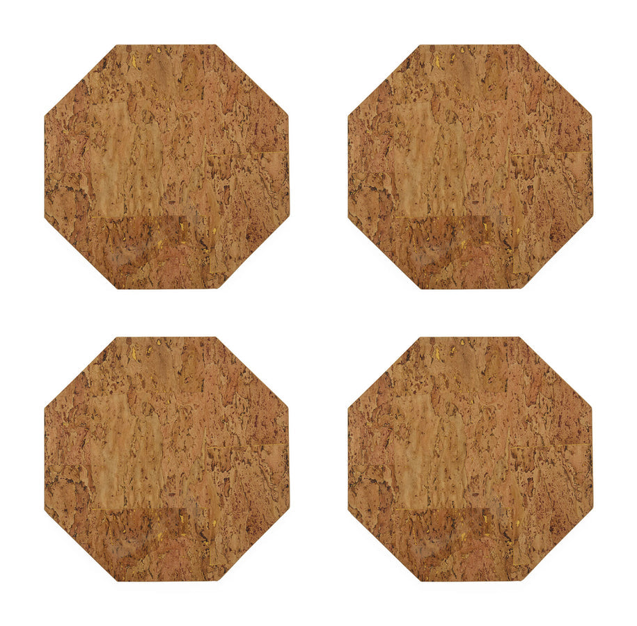 Metallic Cork Octagon Placemat Set Jonathan Adler