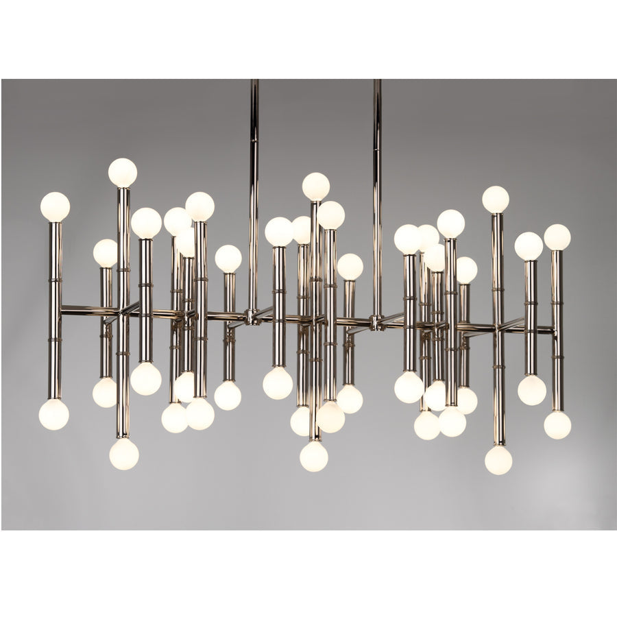 Meurice Rectangle Chandelier Jonathan Adler Nickel