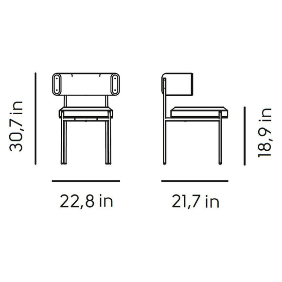 Amelie P M TS Dining Armchair Chairs MIDJ