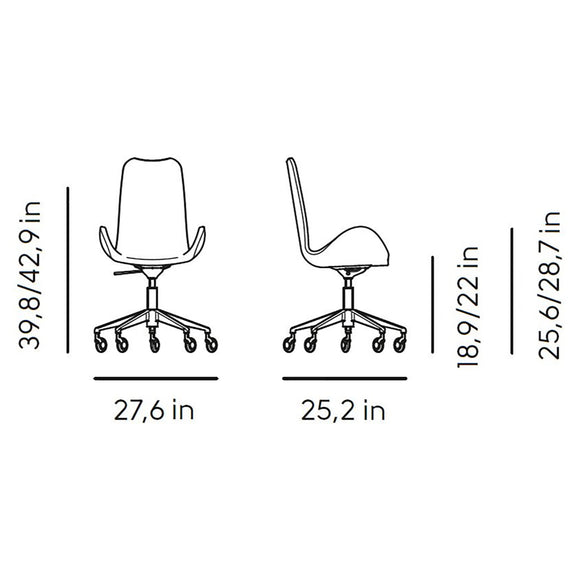 Dalia DPA TS Swivel Armchair Chairs MIDJ