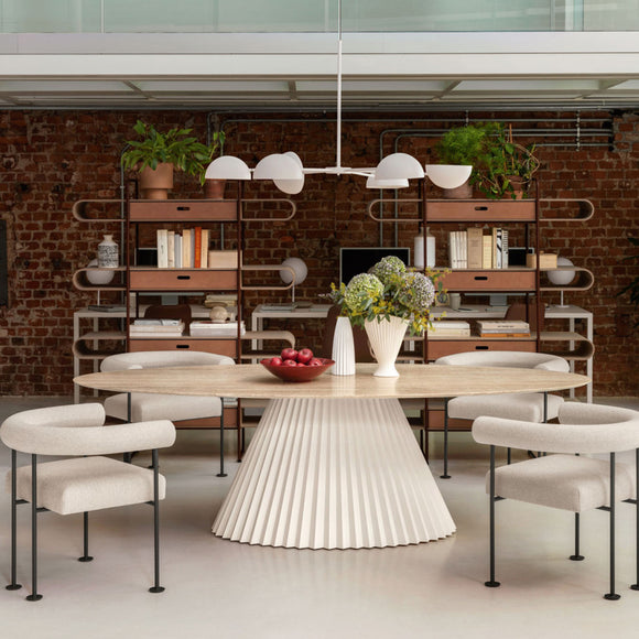 Plisse Elliptical Dining Table Tables MIDJ