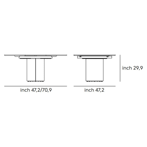 Sesamo Dining Table Tables MIDJ