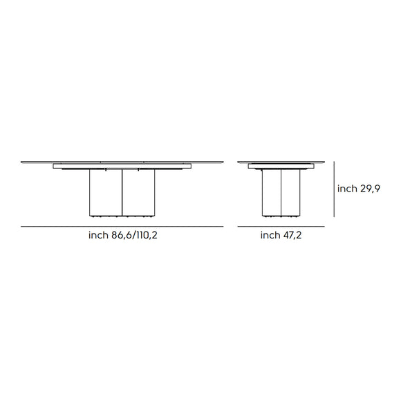 Sesamo Elliptical Dining Table Kitchen & Dining Room Tables MIDJ