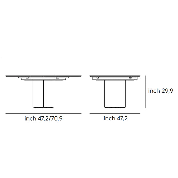 Sesamo Round Dining Table Tables MIDJ