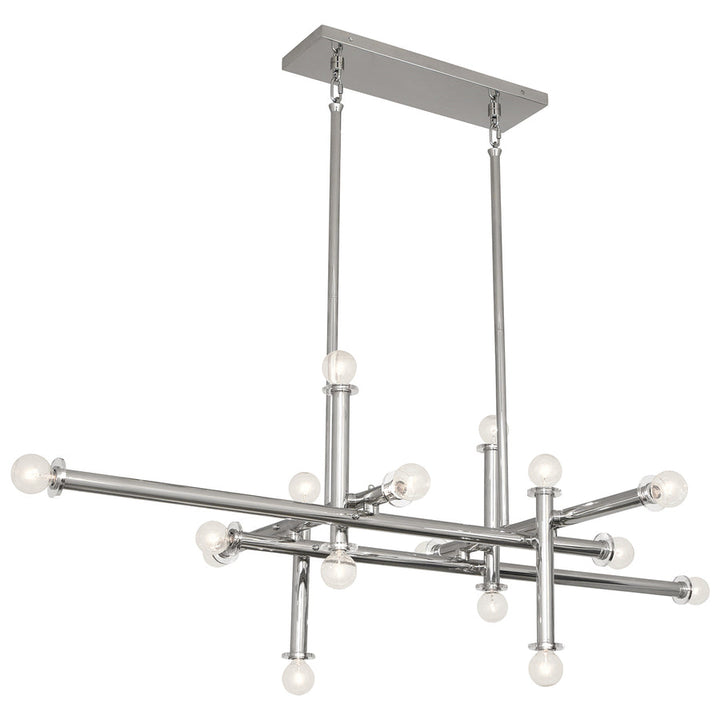 Milano Linear Chandelier Jonathan Adler Nickel