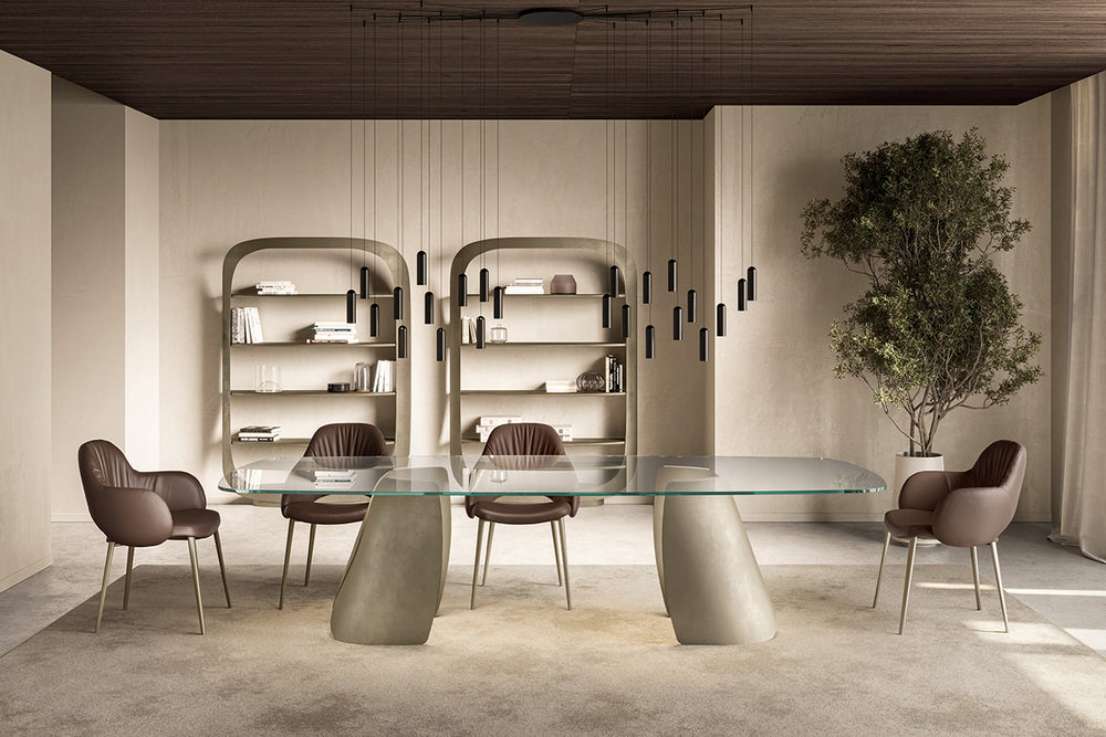 PERLA GLASS TOP DINING TABLE Kitchen & Dining Room Tables Eforma   