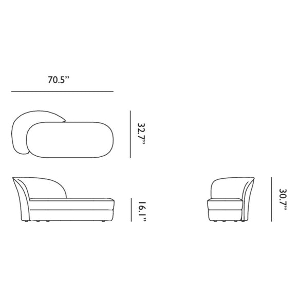 Aldora Chaise Longue Chaise Longues Moooi