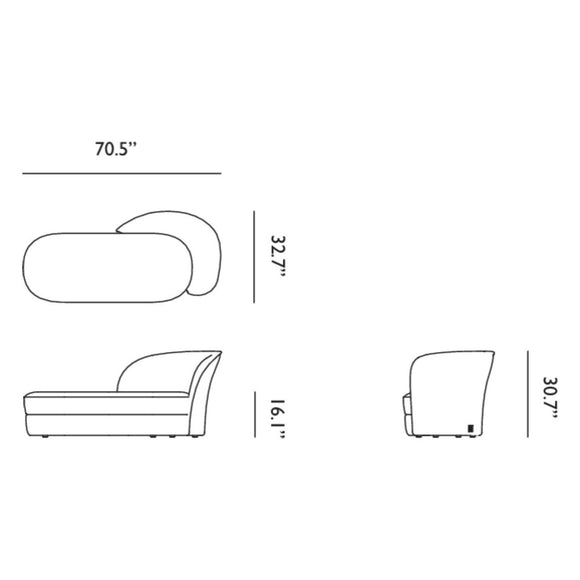 Aldora Chaise Longue Chaise Longues Moooi