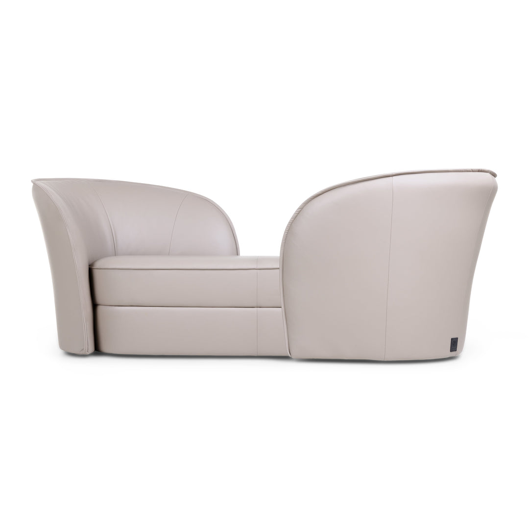 Aldora Vis a Vis Sofa Sofas Moooi Spectrum Glacier Leather Left