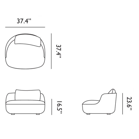 Bart Swivel Armchair Chairs Moooi