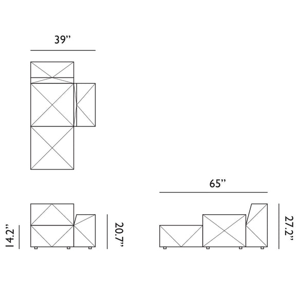 BFF Sofa Chaise Lounge Moooi