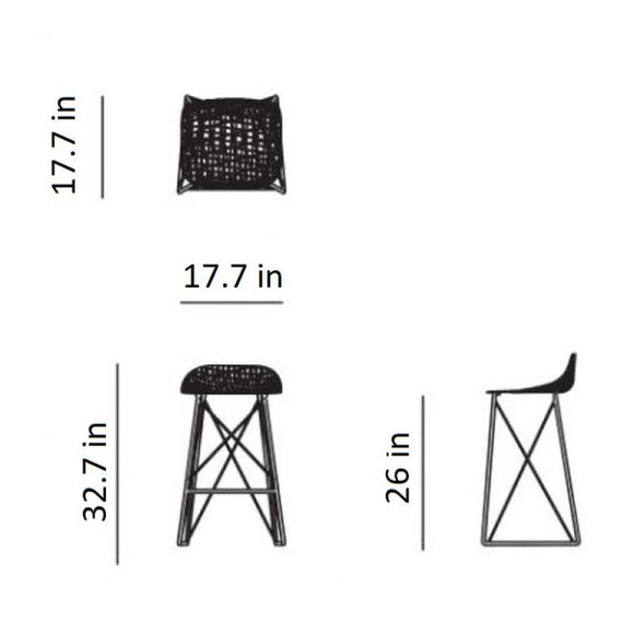 Carbon Bar Stool Moooi