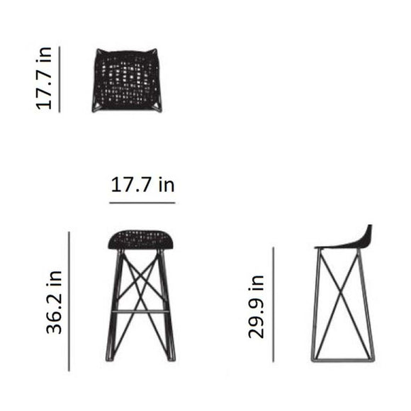 Carbon Bar Stool Moooi