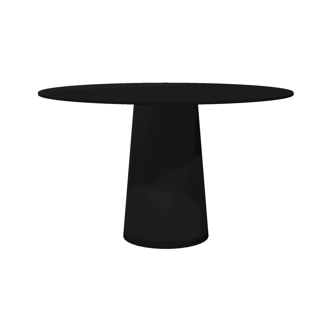 Container Round Dining Table Moooi Black HPL Top / Black Base Small: 47.2 in diameter