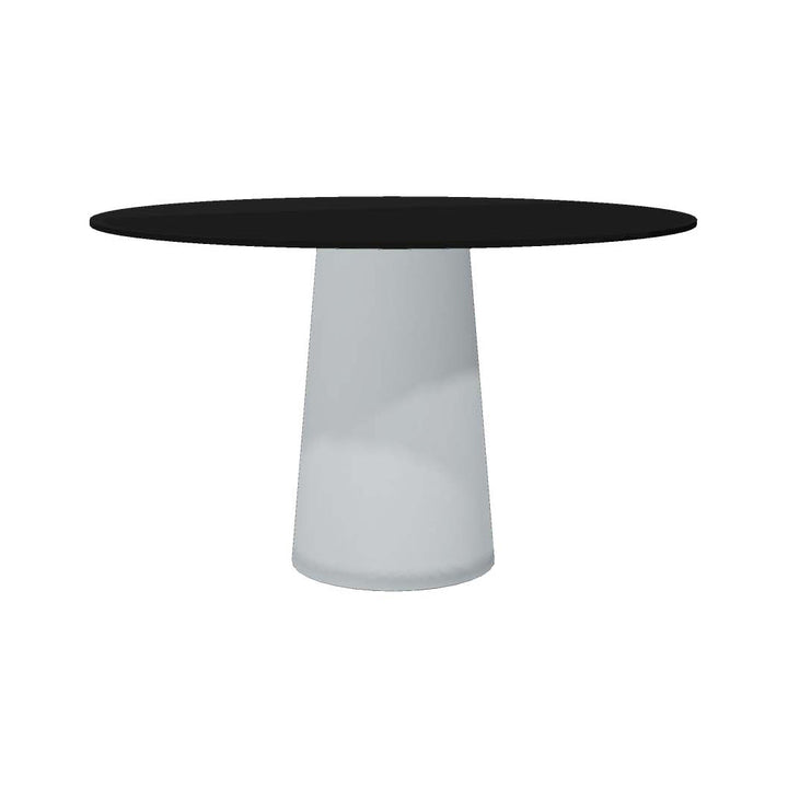 Container Round Dining Table Moooi Black HPL Top / Light Grey Base Small: 47.2 in diameter