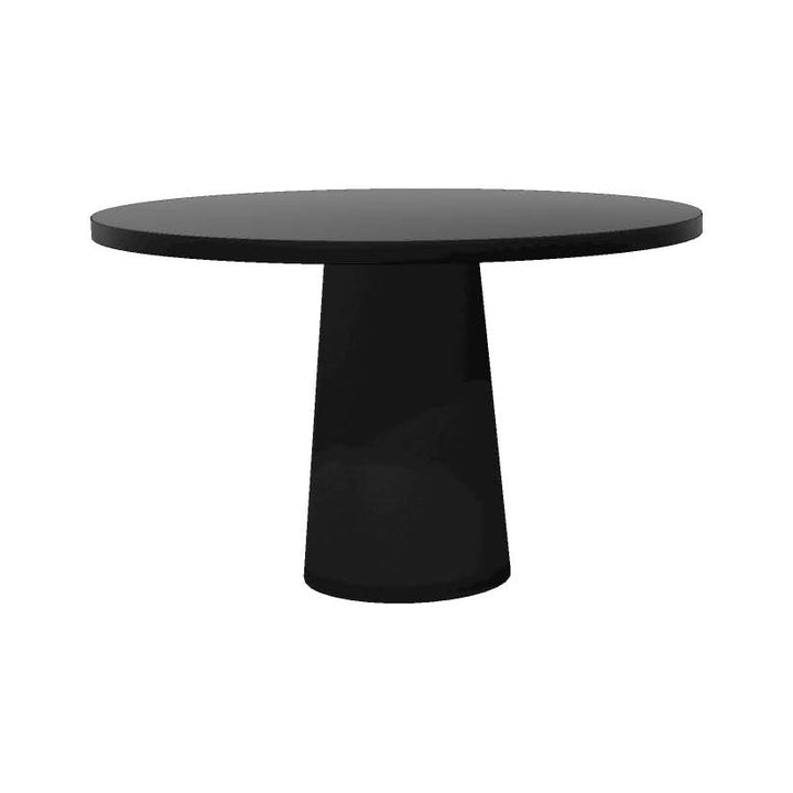 Container Round Dining Table Moooi Black Stained Oak Top / Black Base Small: 47.2 in diameter