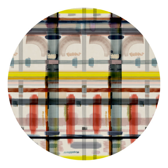 Corinthian Check Round Rug Rugs Moooi