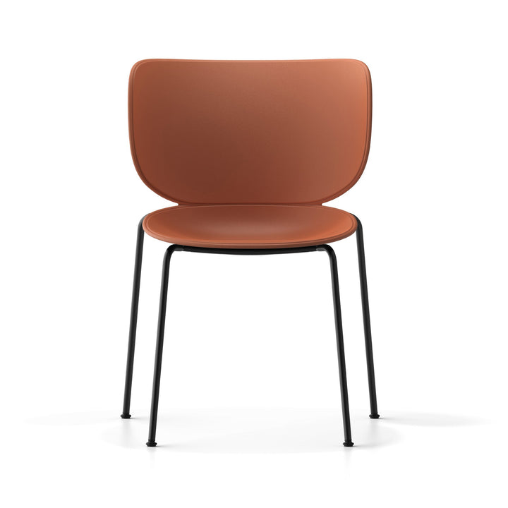 Hana Stackable Dining Chair (Set of 2) Chairs Moooi Terracotta Black