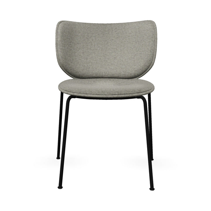 Hana Upholstered Stackable Dining Chair Chairs Moooi Solis Rain Black