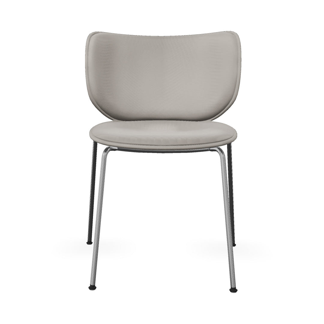 Hana Upholstered Stackable Dining Chair Chairs Moooi Spectrum Glacier Chrome