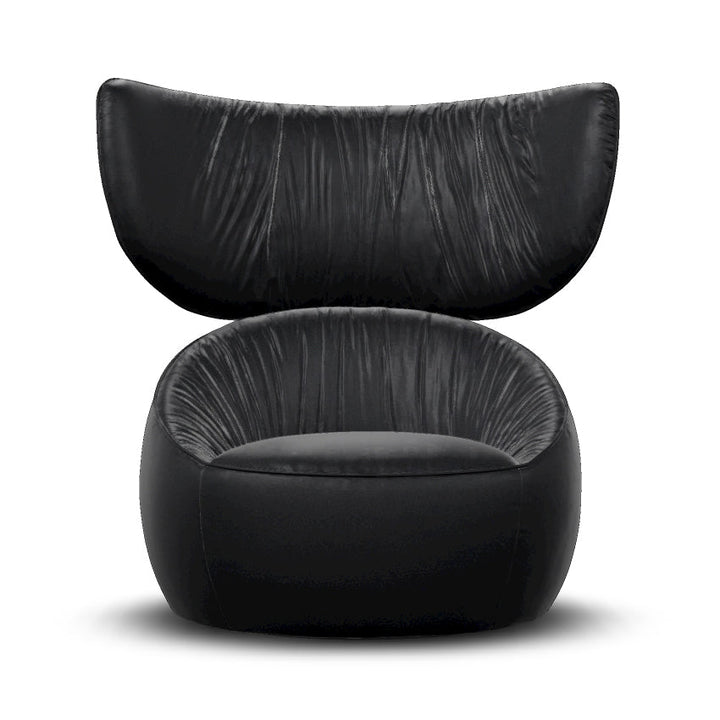 Hana Wingback Lounge Chair Chairs Moooi Abbracci Black Fixed