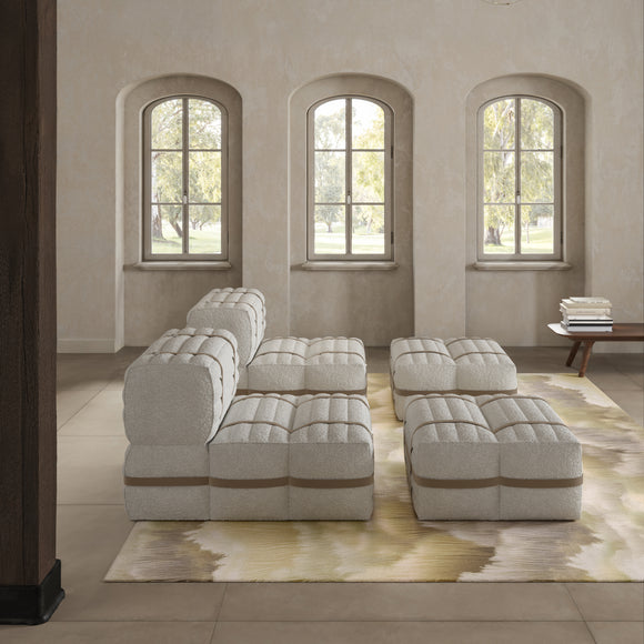 Haybale Lounge Chair with Footstool Chairs Moooi