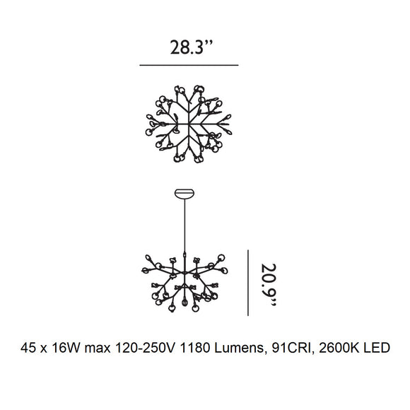 Heracleum III Suspended Light Lighting Moooi
