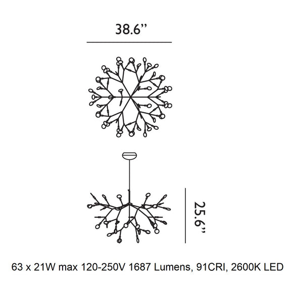 Heracleum III Suspended Light Lighting Moooi