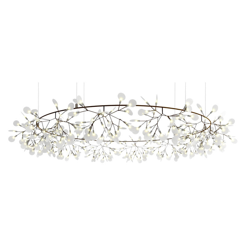 Heracleum The Big O Suspension Light Chandeliers Moooi Copper 157.5 in / Large: 82.6 in diameter Light Only
