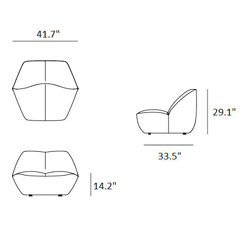 Kisss Lounge Chair Chairs Moooi