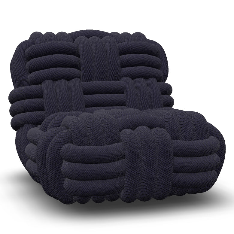 Knitty Lounge Chair Chairs Moooi Magic Midnight
