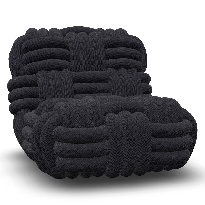 Knitty Lounge Chair Chairs Moooi Prune Midnight