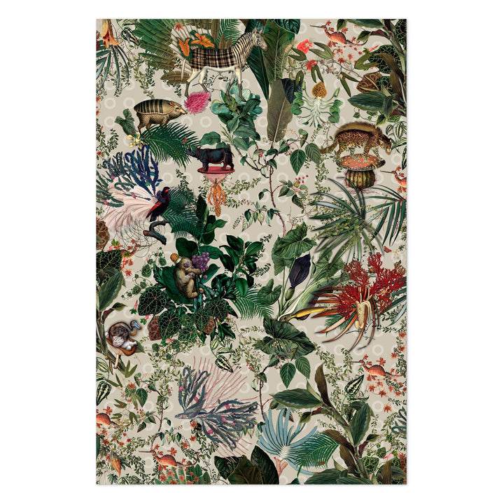 Menagerie of Extinct Animals Rug Rugs Moooi Ivory Polyamide