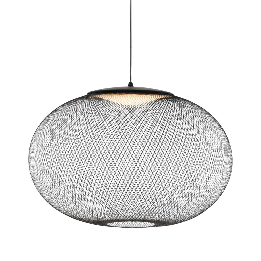NR2 Pendant Light Lighting Moooi Black with Black cable Large: 29.5 in diameter