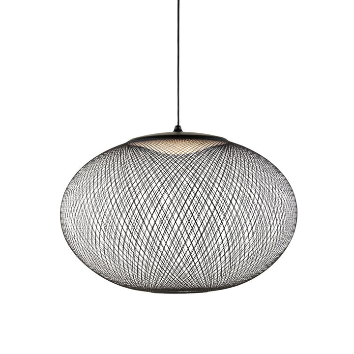 NR2 Pendant Light Lighting Moooi Black with Black cable Small: 21.7 in diameter
