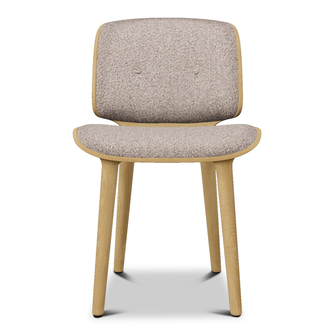 Nut Dining Chair Chairs Moooi White Wash / Blushing Sloth Melange Mohair
